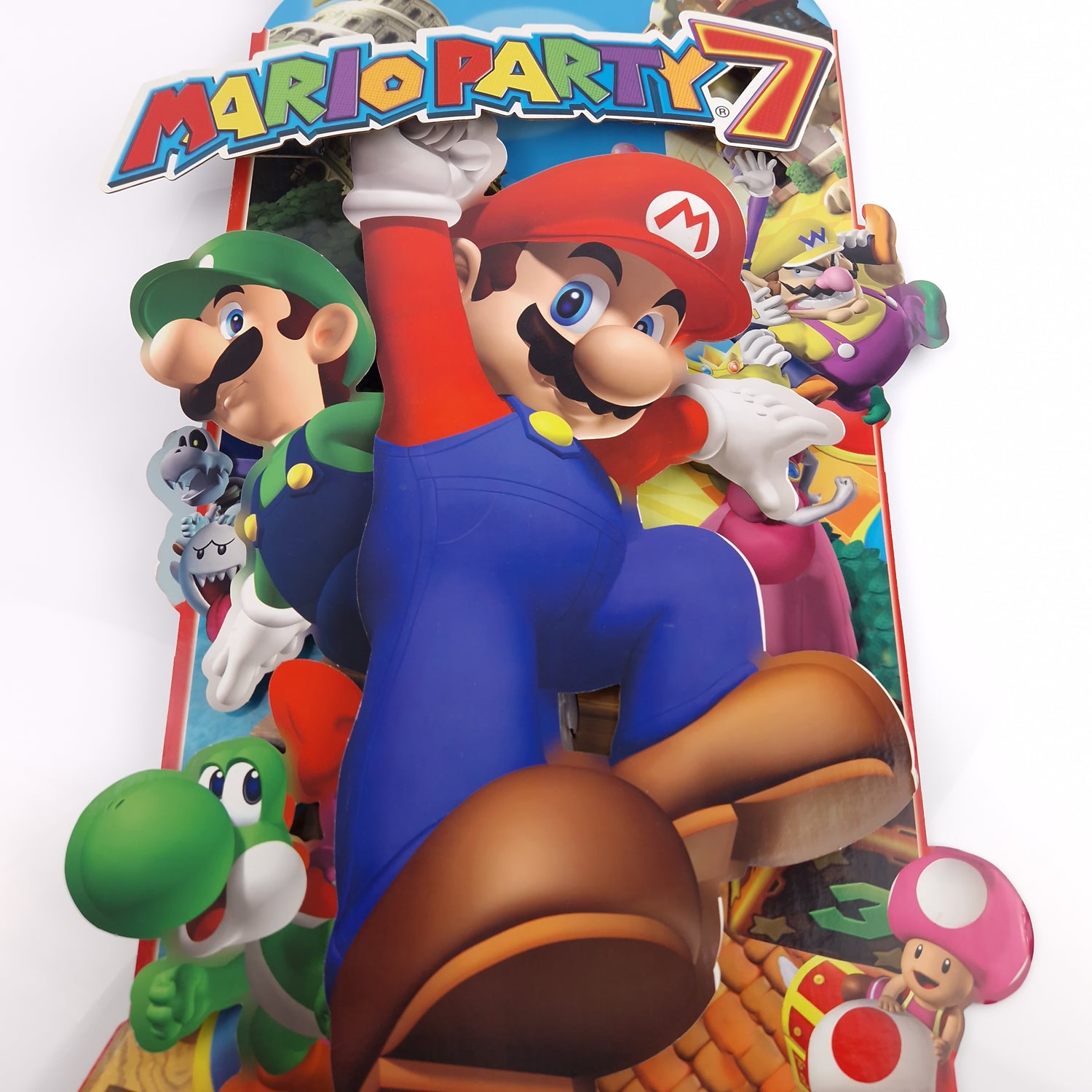 Mario Party 7 3D Display Standee for Nintendo Gamecube - Promo Werbung Reklame