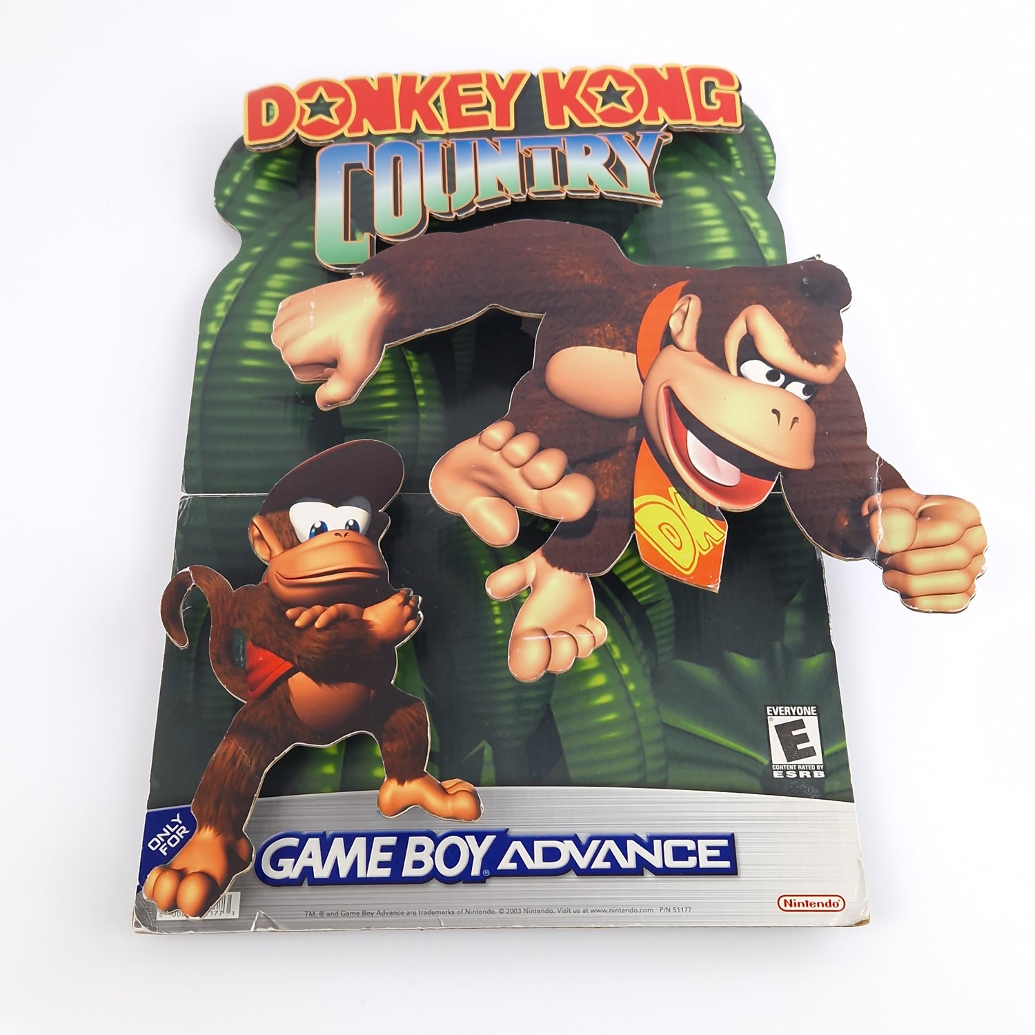 Donkey Kong Country Display Sign Mini Standee Nintendo Gameboy Advance Reklame