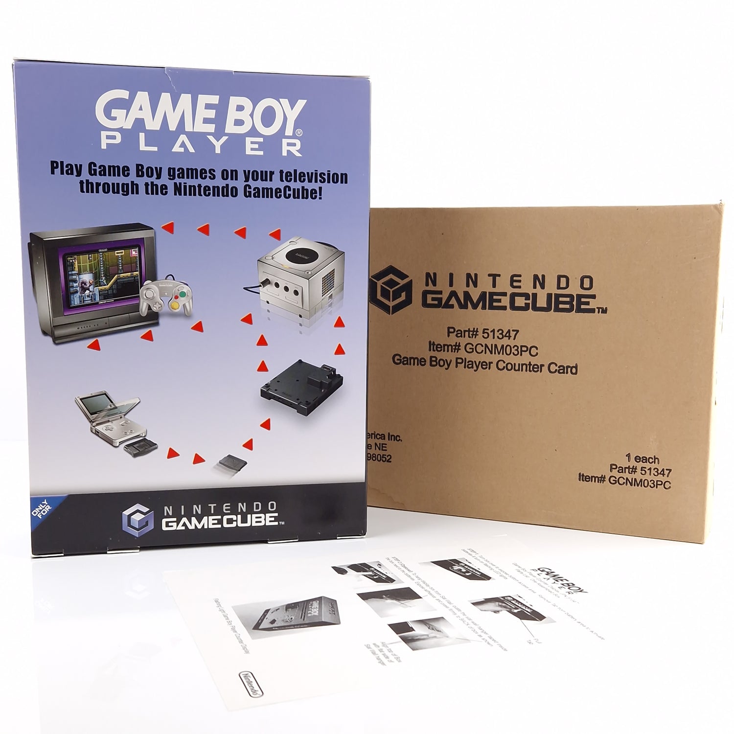 Nintendo Gamecube Game Boy Player Counter Card Display Promo Aufsteller Reklame