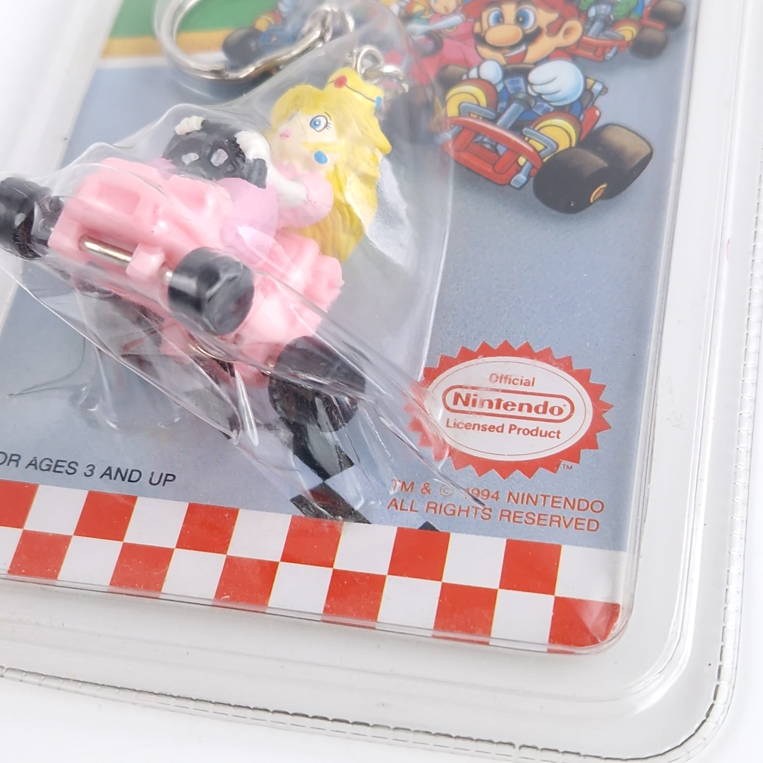 Super Mario Kart Keychain von 1994 - Princess Peach / Brand NEW NEU Nintendo