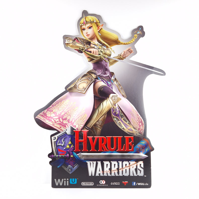 Nintendo Wii U Papp Aufsteller : Hyrule Warriors - Promo Store Sign