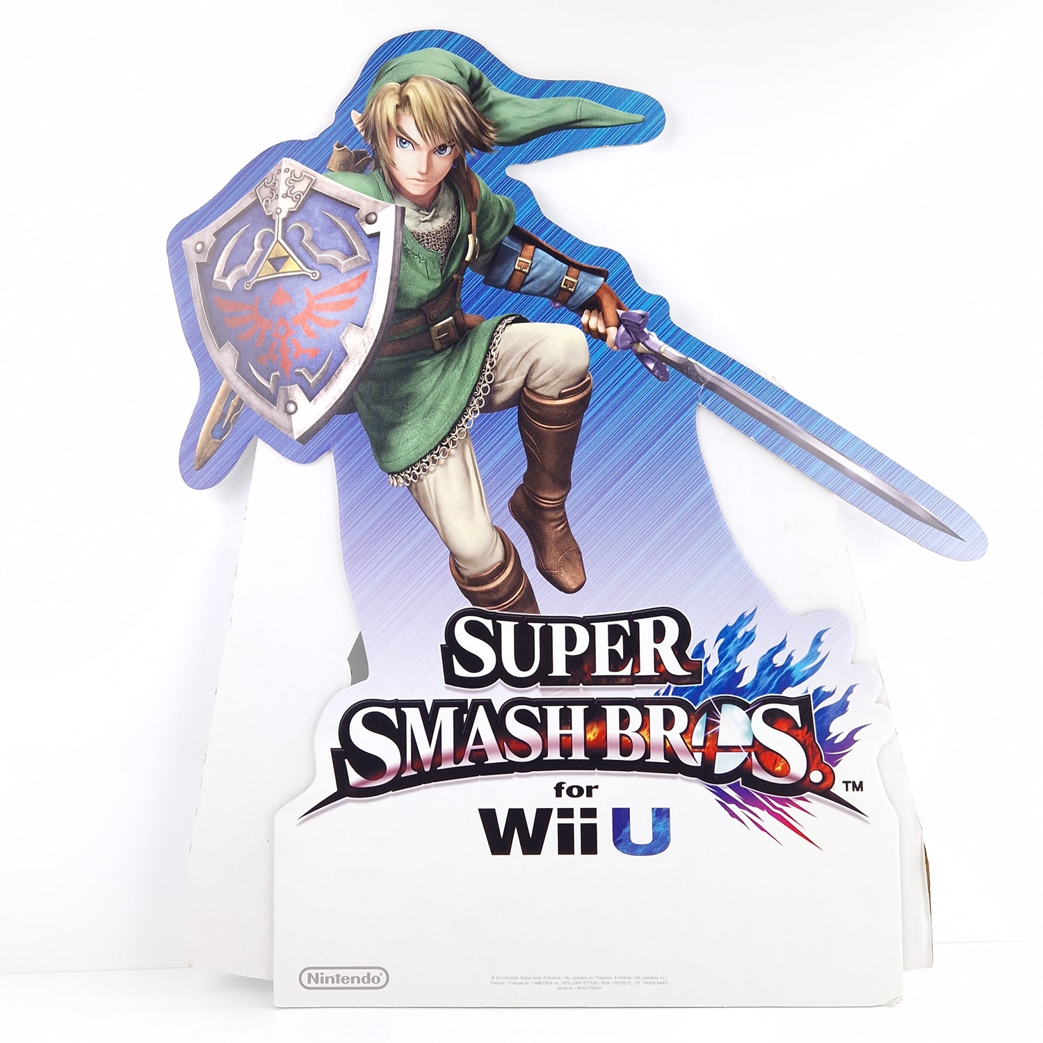 Nintendo Wii U Papp Aufsteller : Super Smash Bros - Promo Store Sign