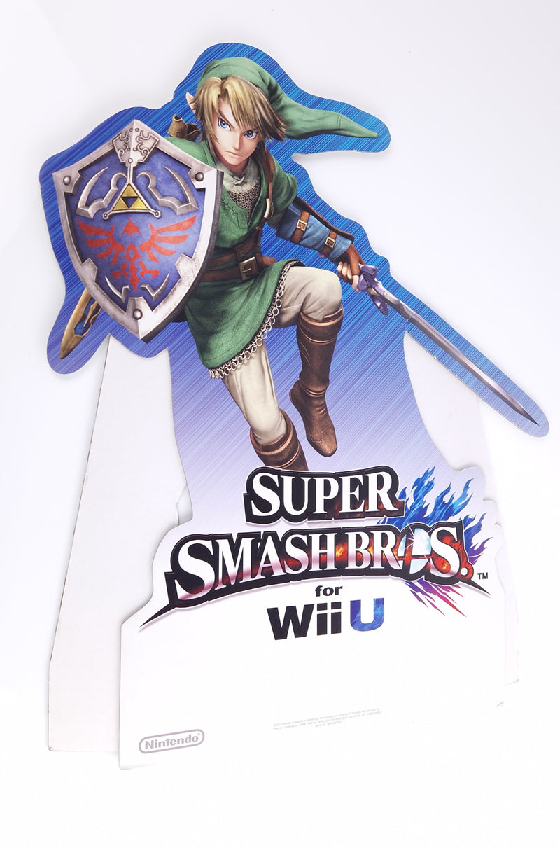 Nintendo Wii U Papp Aufsteller : Super Smash Bros - Promo Store Sign