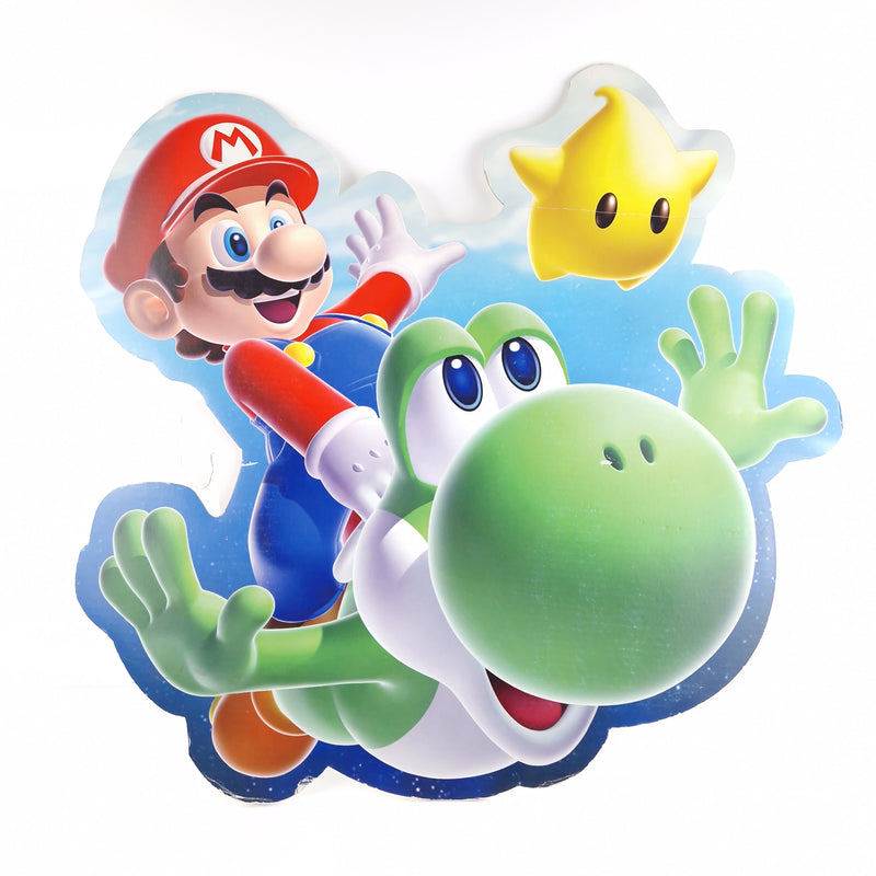 Nintendo Wii Papp Aufsteller : Super Mario Galaxy - Promo Store Sign