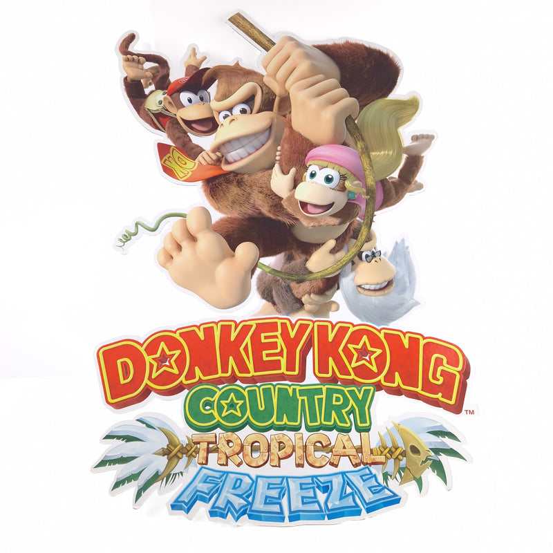 Nintendo Wii U Papp Aufsteller : Donkey Kong Country Tropical Freeze - Promo