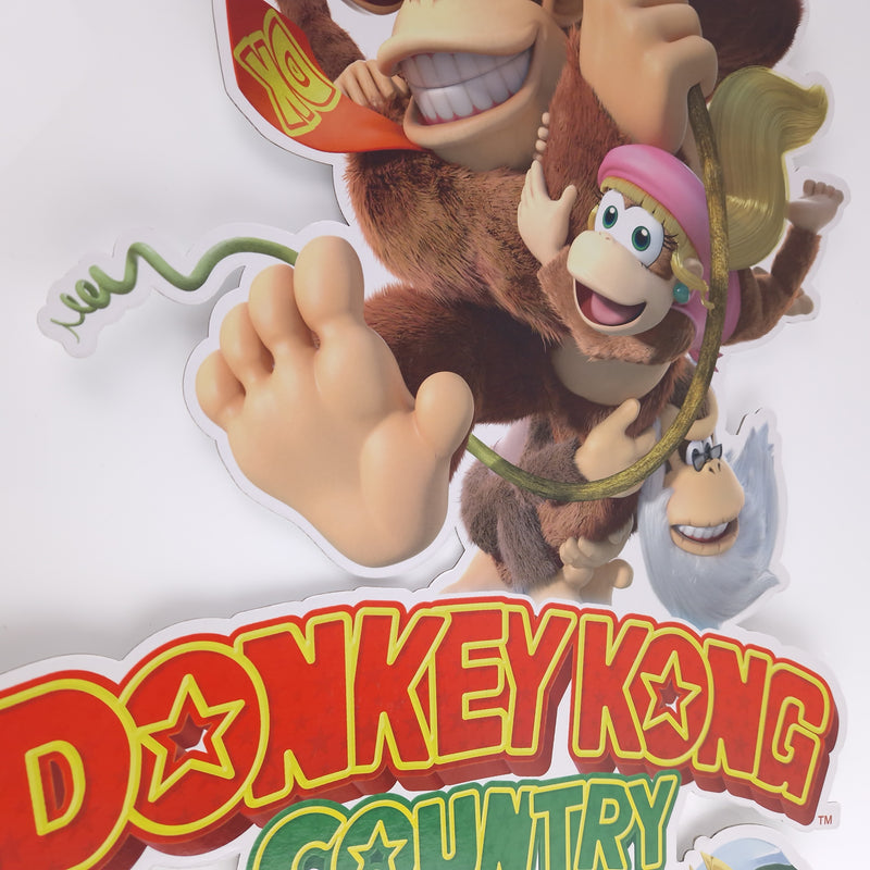 Nintendo Wii U Papp Aufsteller : Donkey Kong Country Tropical Freeze - Promo