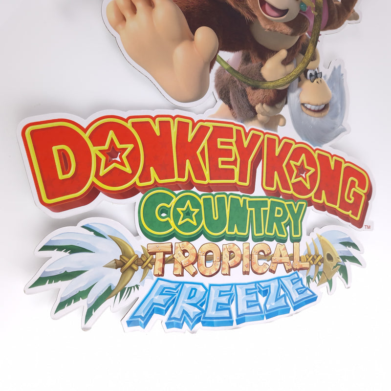 Nintendo Wii U Papp Aufsteller : Donkey Kong Country Tropical Freeze - Promo