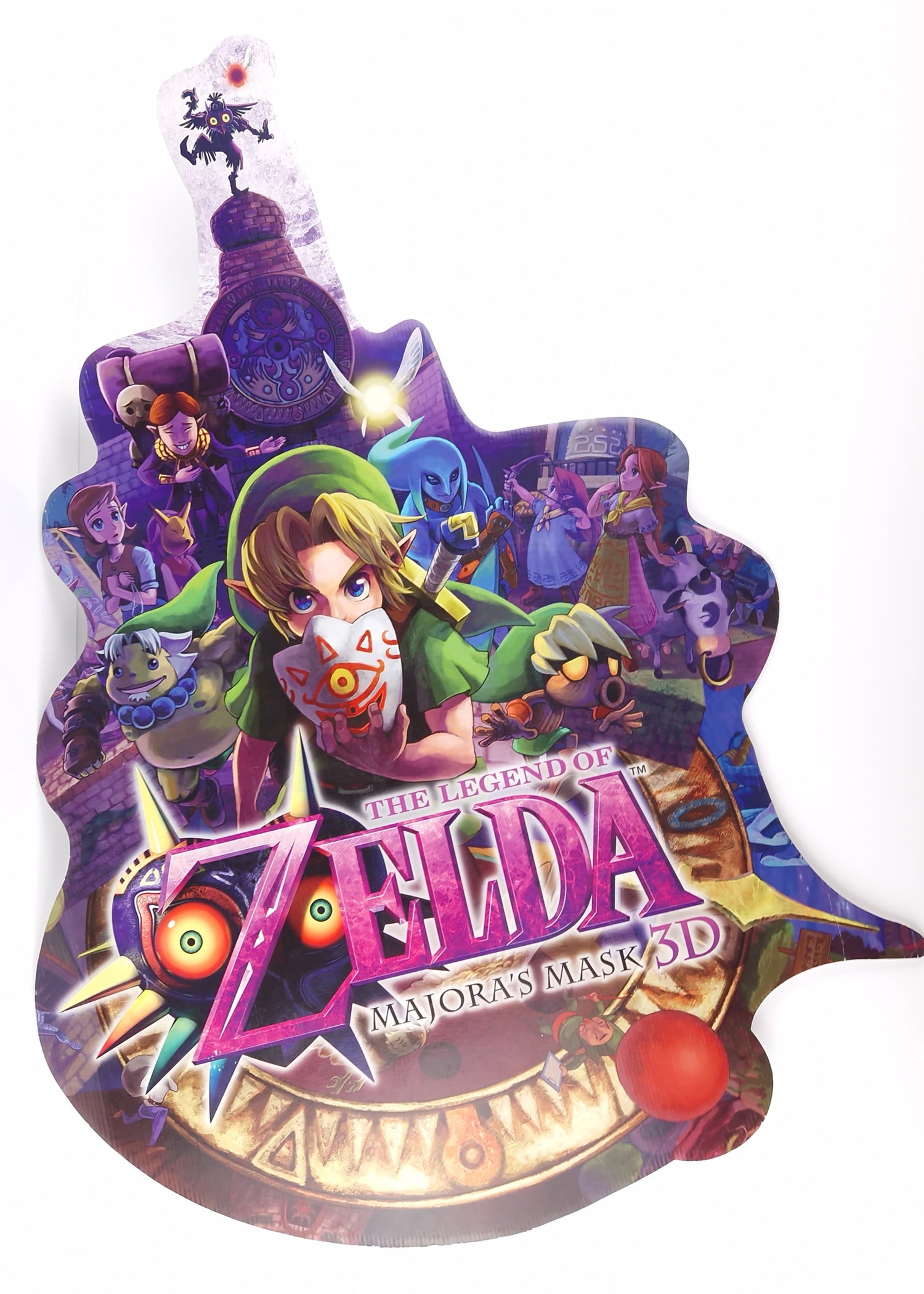 Nintendo 3DS Papp Aufsteller : Zelda Majoras Mask 3D - Promo Store Sign