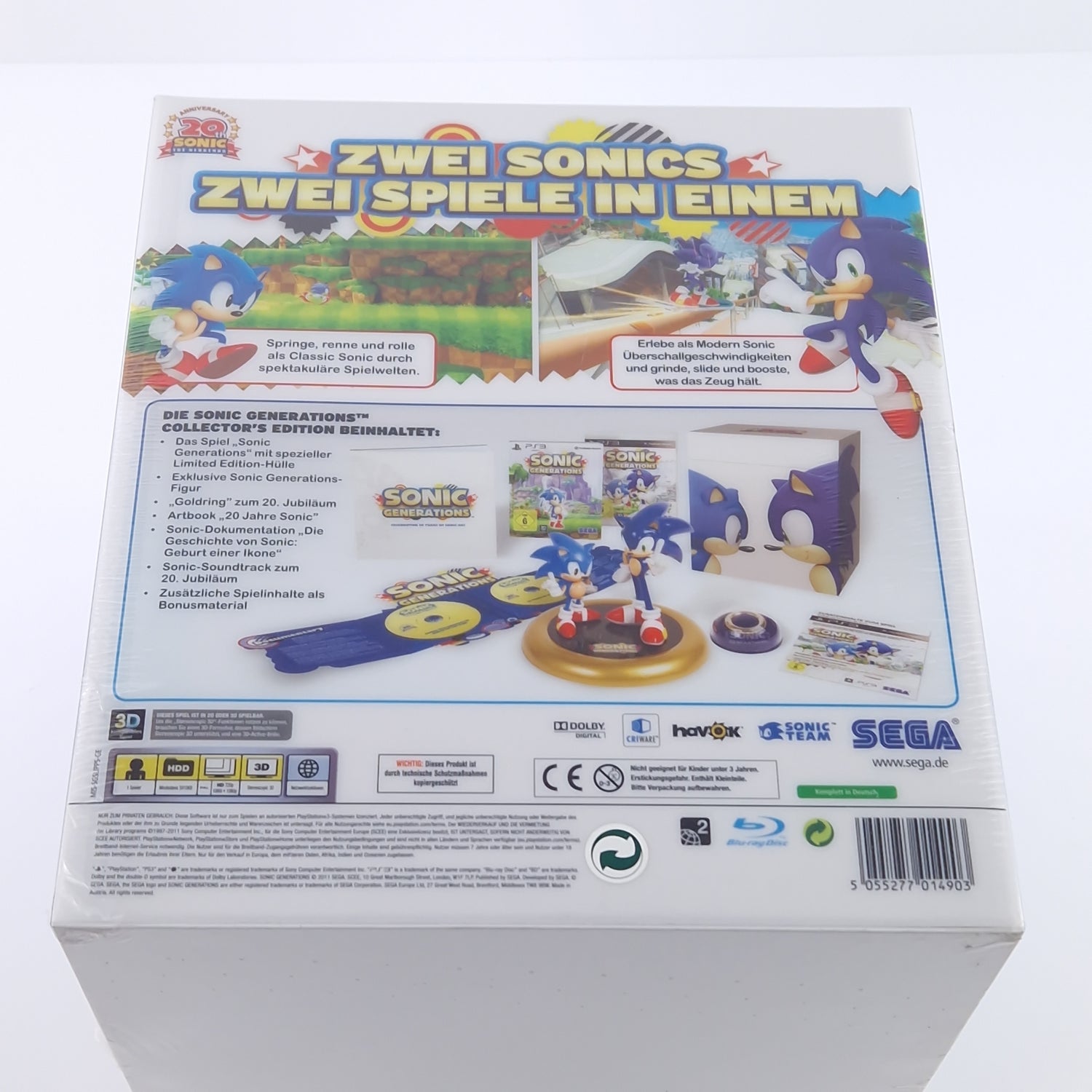 Sony Playstation 3 Spiel : Sonic Generations Collectors Edition - NEU SEALED OVP