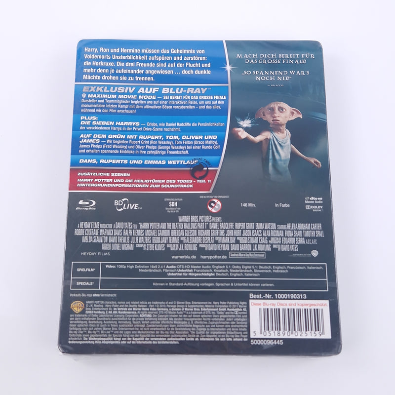 blu-ray Film :  harry potter und die heiligtümer des todes teil 1 steelbook NEU