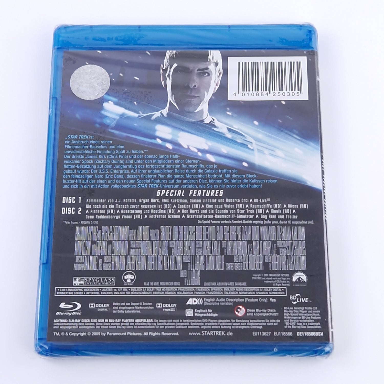 blu-ray Film :  startrek 2 disc special edition neu sealed