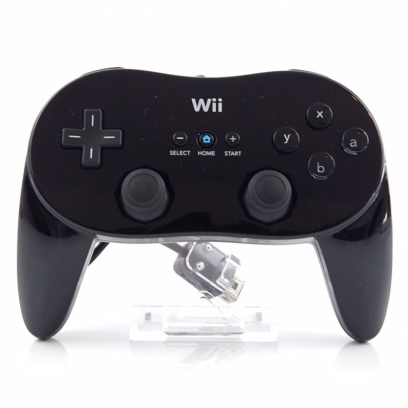 Nintendo Wii Zubehör : Original Wii Classic Controller Pro - Schwarz PAL