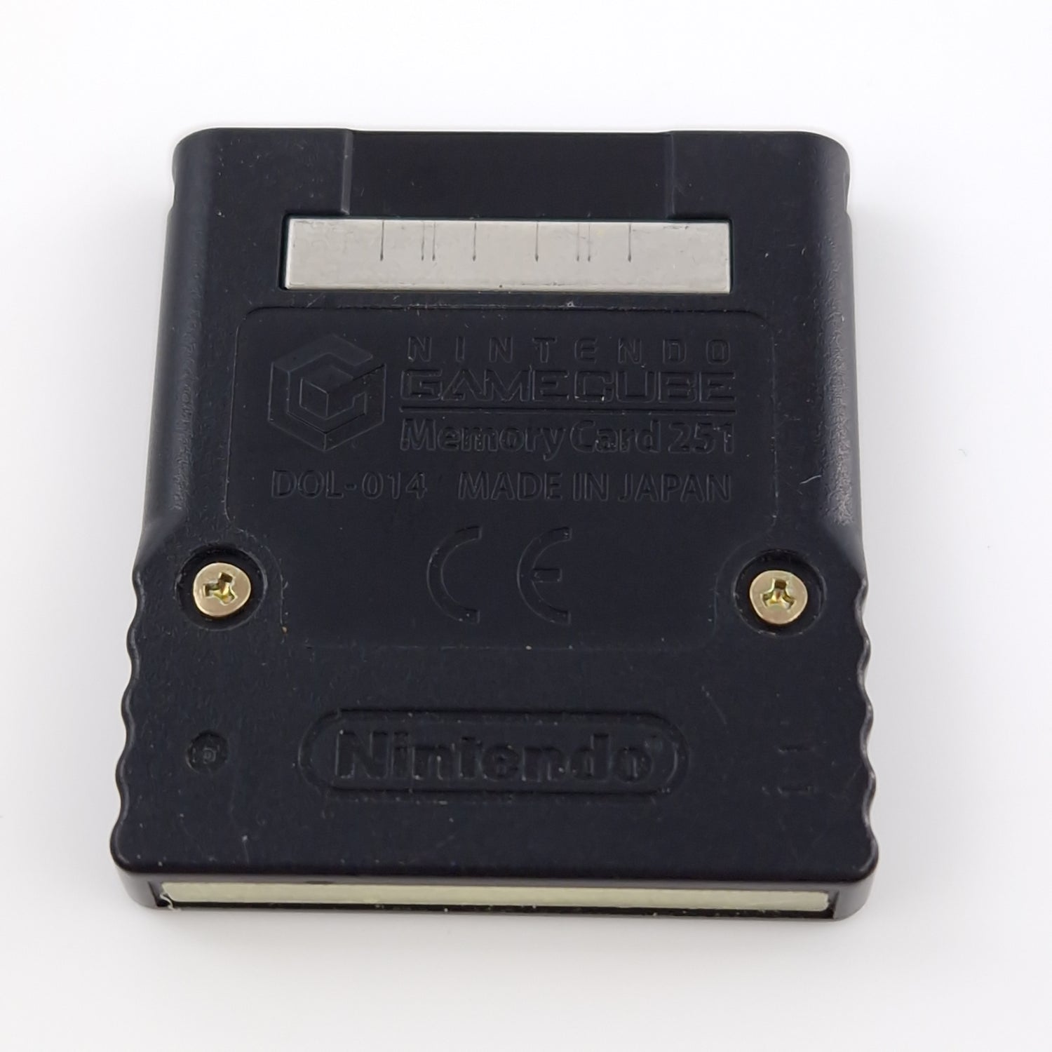 Nintendo Gamecube Zubehör : Original Speicherkarte Schwarz - Memory Card PAL