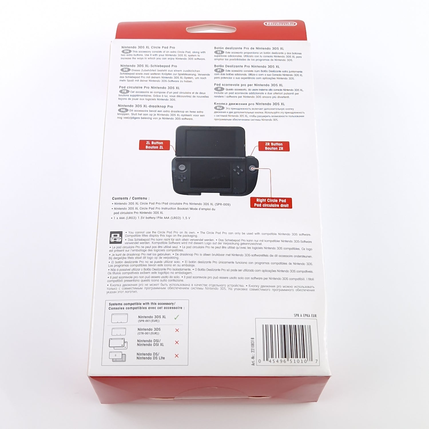 Nintendo 3DS XL Zubehör : Circle Pad Pro - Adapter OVP NEU NEW SEALED