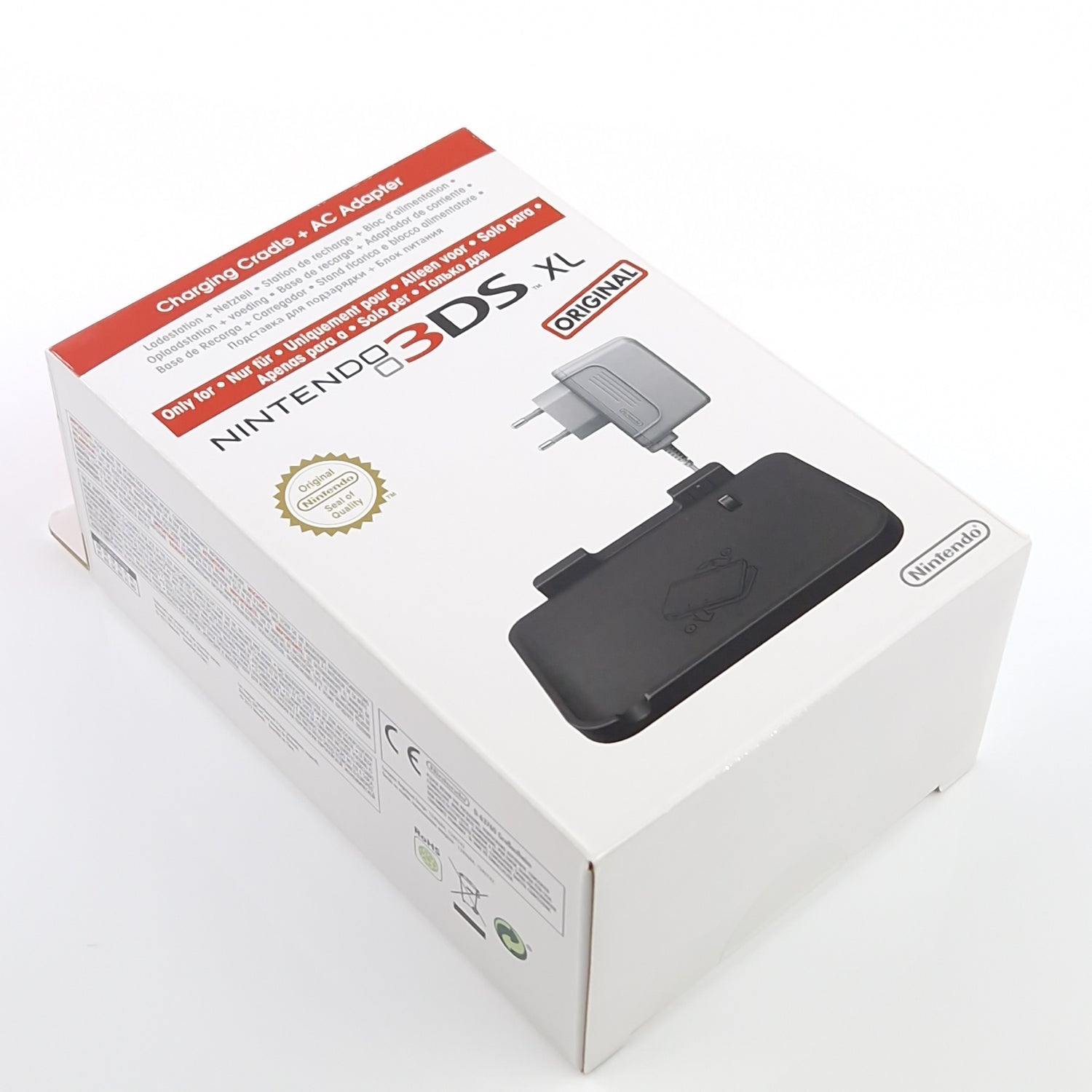 Nintendo 3DS XL Zubehör : Charging Cradle + AC Adapter - OVP Original SEALED NEU