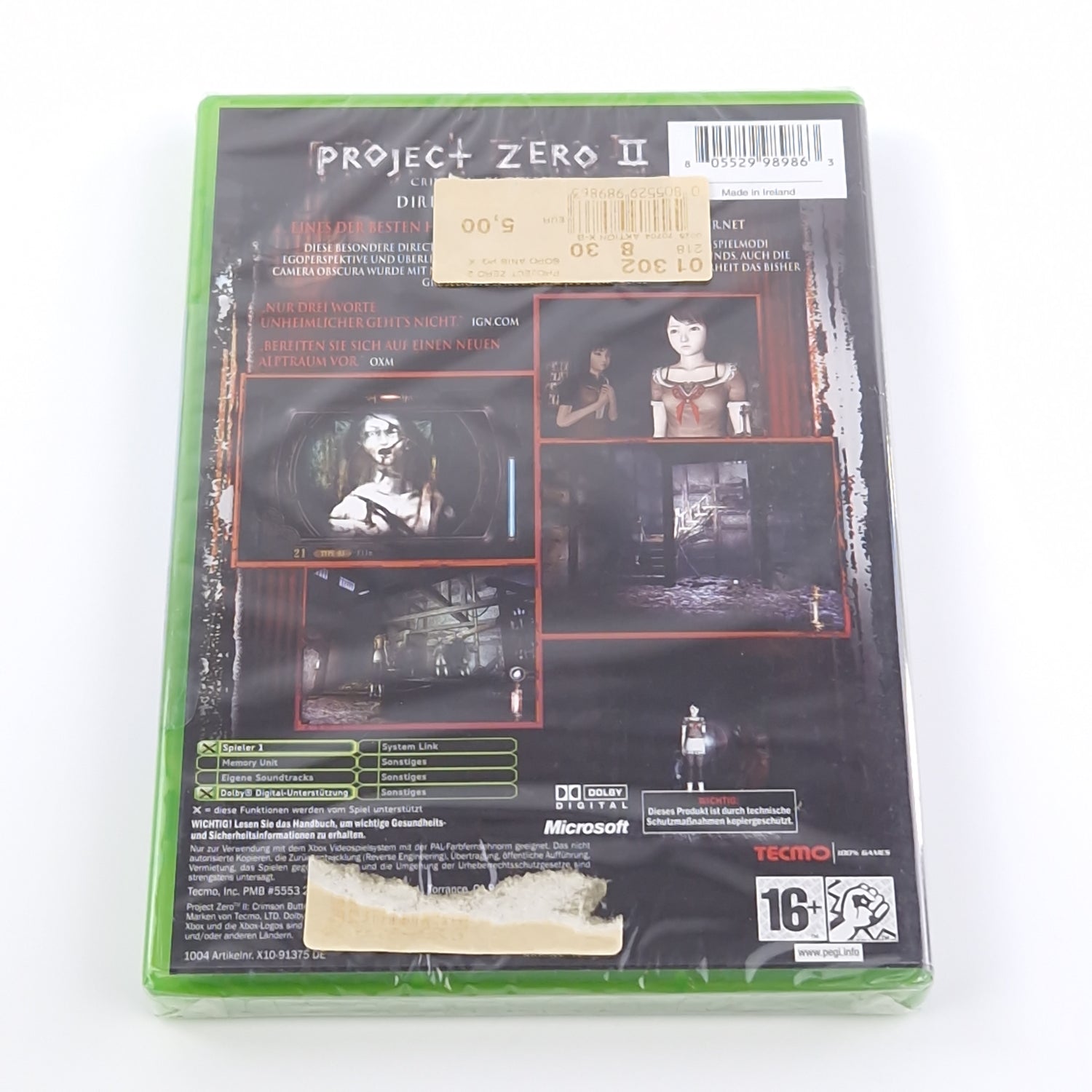 Xbox Classic Spiel : Project Zero II Crimson Butterfly Directors Cut - NEU OVP