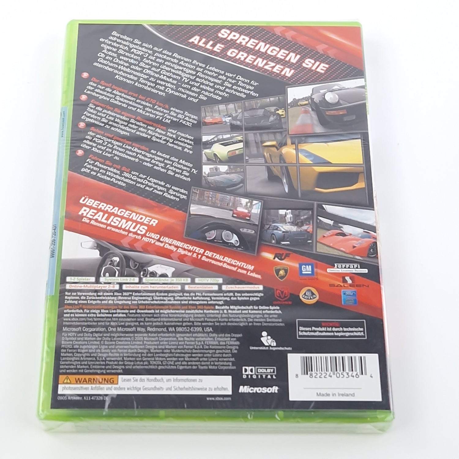 Xbox 360 Spiel : Project Gotham Racing 3 - Microsoft Game NEU SEALED OVP