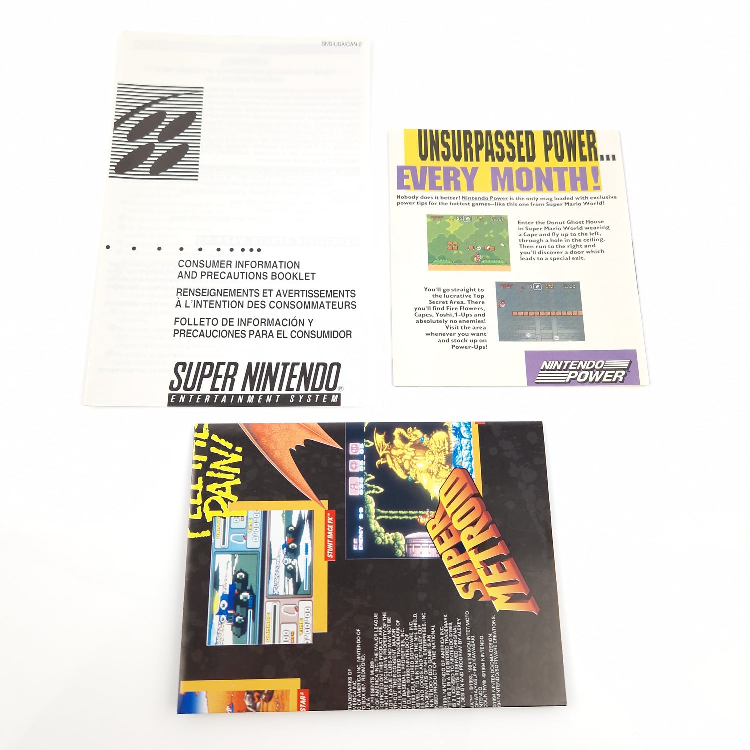 Super Nintendo Spiel : Earthbound - Cartridge Manual Box USA - Mother SNES Game