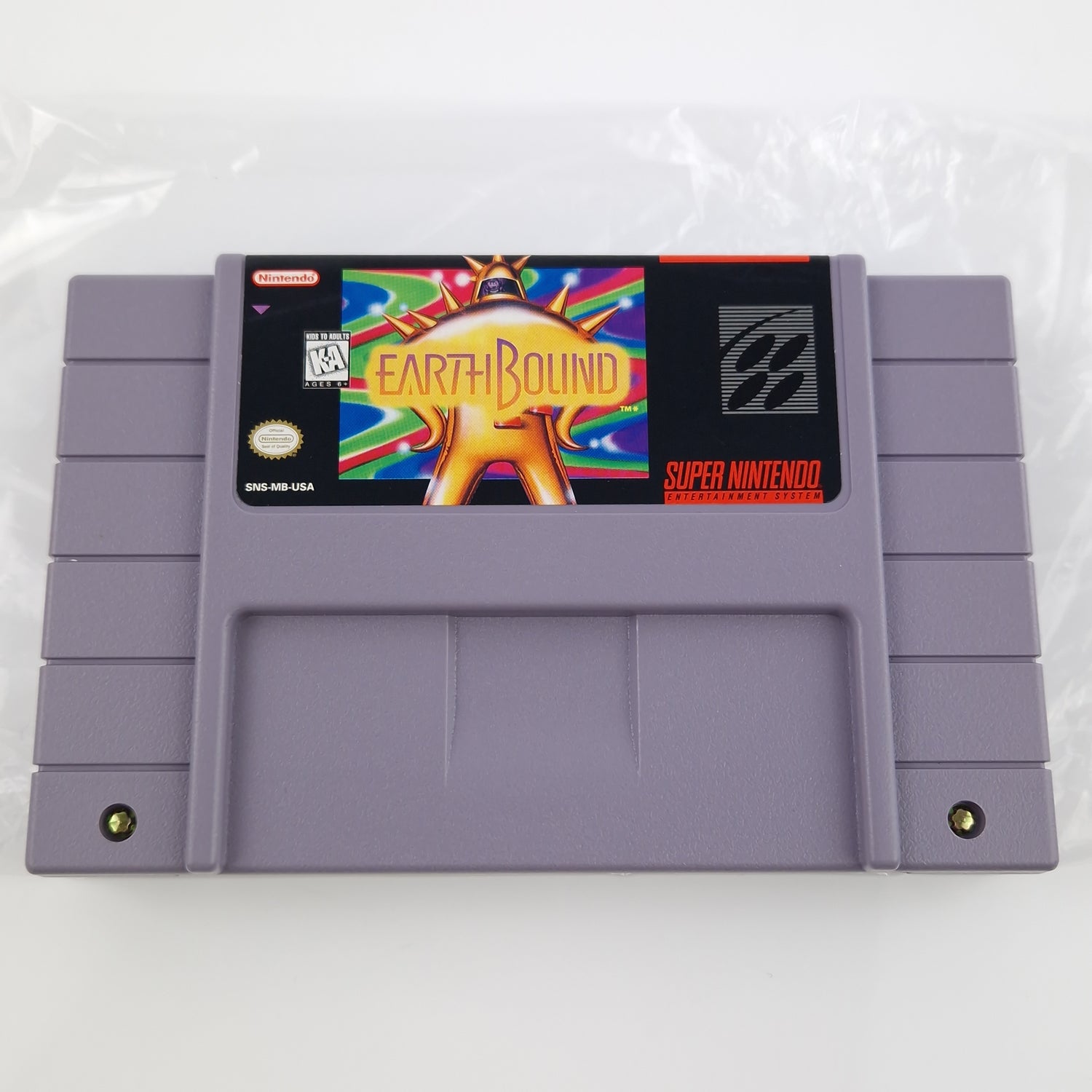 Super Nintendo Spiel : Earthbound - Cartridge Manual Box USA - Mother SNES Game