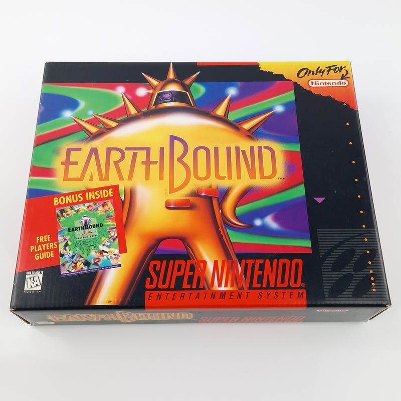 Super Nintendo Spiel : Earthbound - Cartridge Manual Box USA - Mother SNES Game