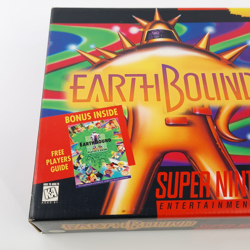 Super Nintendo Spiel : Earthbound - Cartridge Manual Box USA - Mother SNES Game