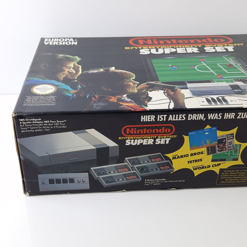 Nintendo NES Konsole : Super Set 4 Players Bundle OVP PAL Console unvollständig