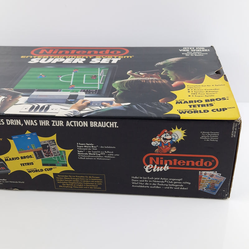 Nintendo NES Konsole : Super Set 4 Players Bundle OVP PAL Console unvollständig