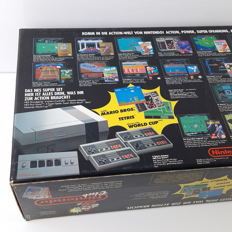 Nintendo NES Konsole : Super Set 4 Players Bundle OVP PAL Console unvollständig