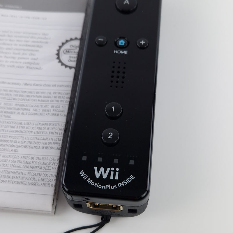 Nintendo Wii Zubehör : Original Nintendo Wii Remote Motion Plus Inside Schwarz