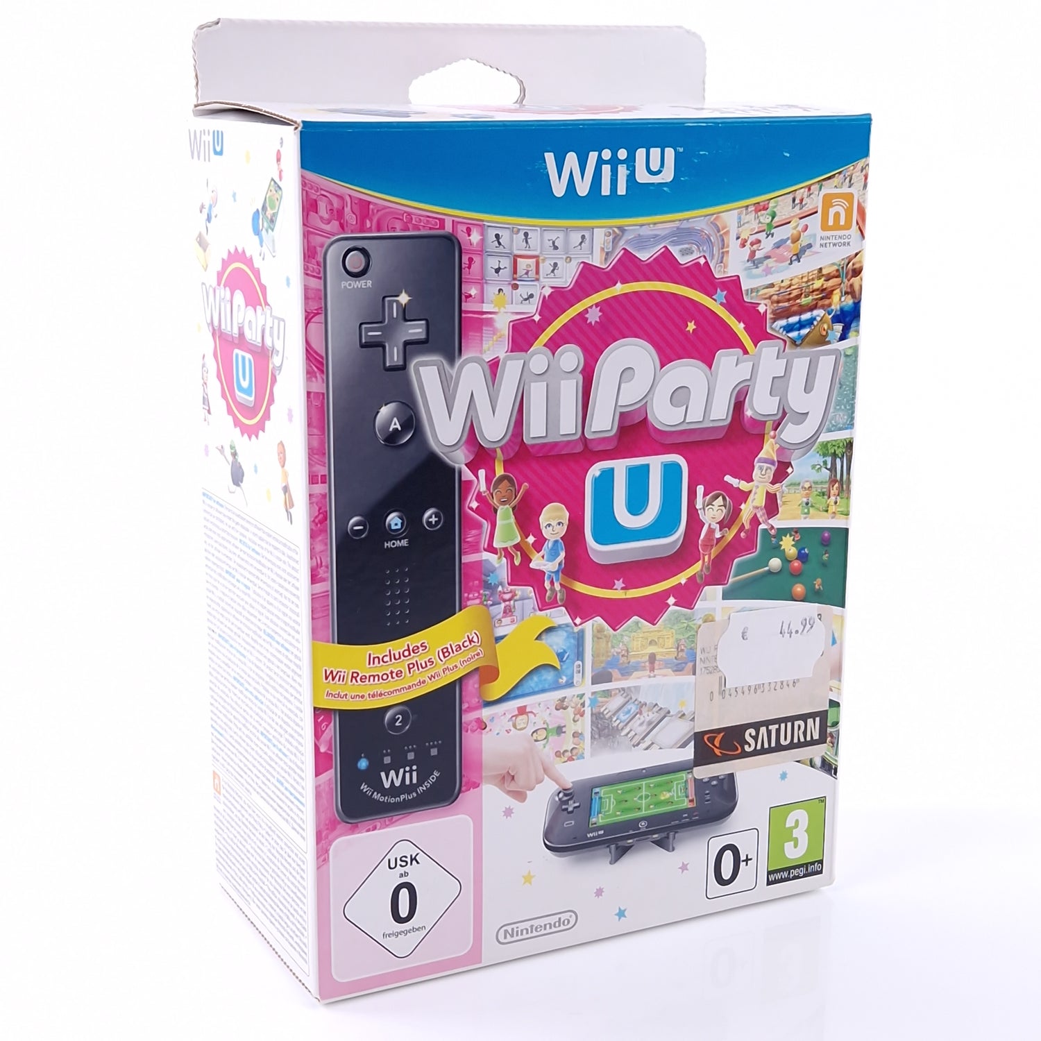 Nintendo Wii U Spiel : Wii Party U + Wii Remote Plus Black - große OVP PAK