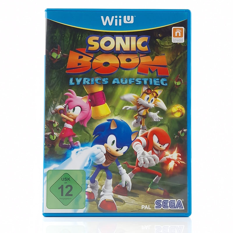 Nintendo Wii U Spiel : Sonic Boom Lyrics Aufstieg - CD Anleitung OVP PAL