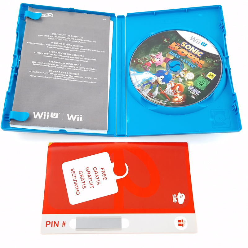 Nintendo Wii U Spiel : Sonic Boom Lyrics Aufstieg - CD Anleitung OVP PAL