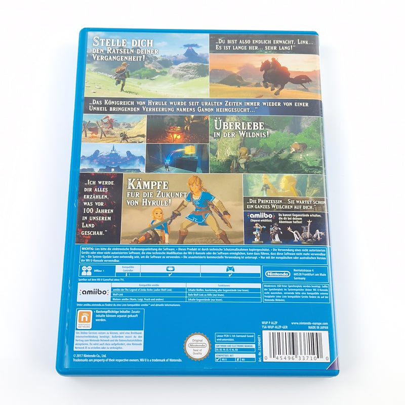 Nintendo Wii U Spiel : The Legend of Zelda Breath of the Wild - CD Disc PAL