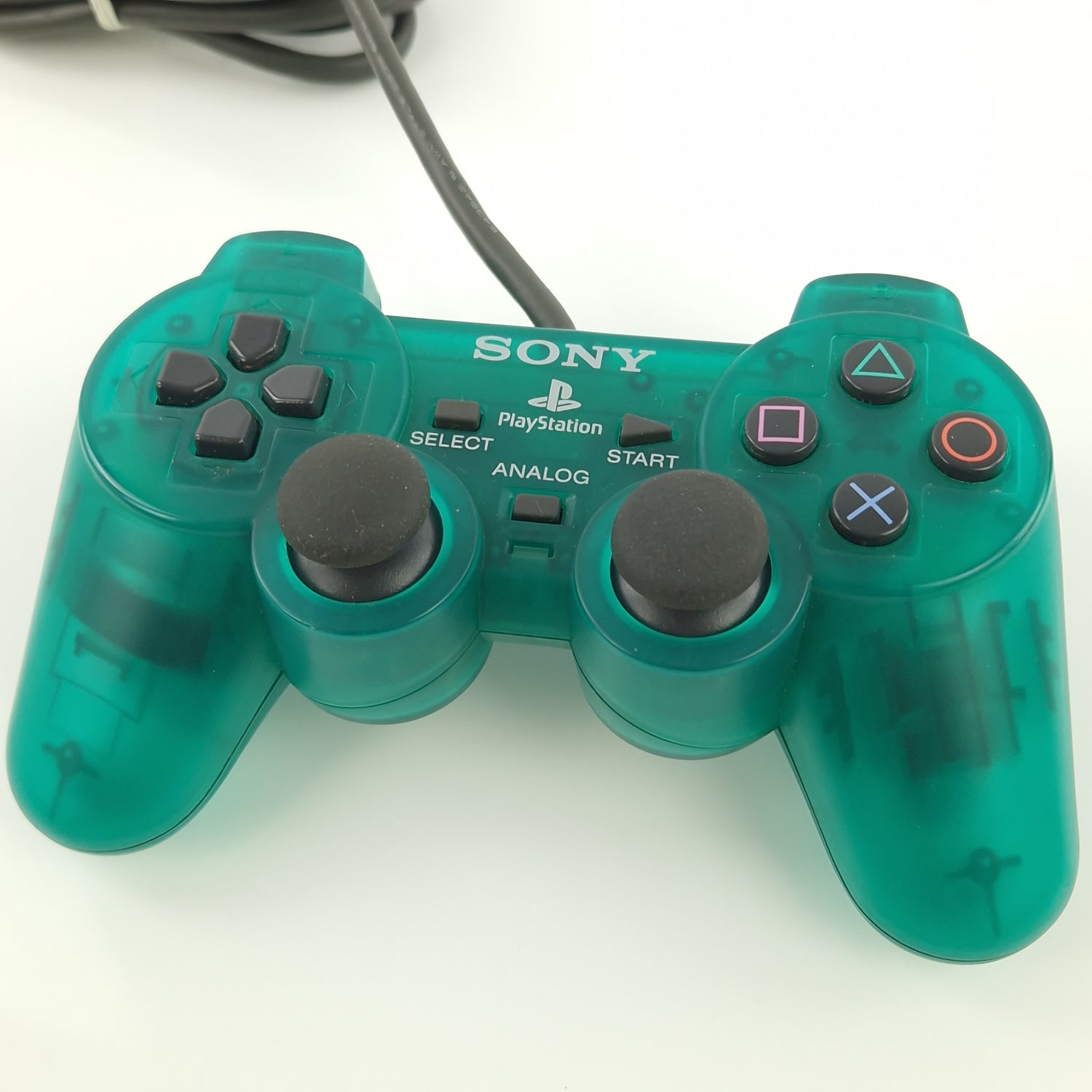 Playstation 1 Zubehör : Original PS1 Grün Transparenter Controller / Gamepad PSX