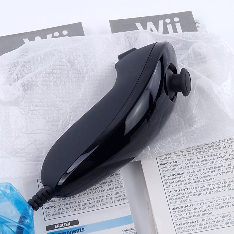 Nintendo Wii Zubehör : Original Nunchuk in OVP schwarz - Controller Gamepad