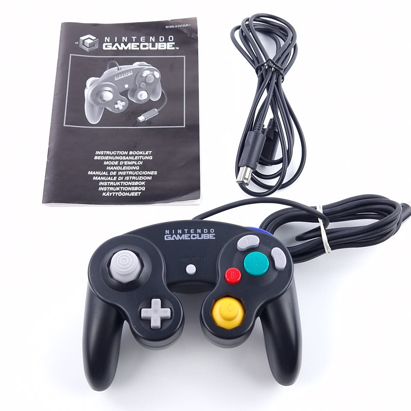 Nintendo Gamecube Zubehör : Original Gamecube Controller - Gamepad Schwarz OVP