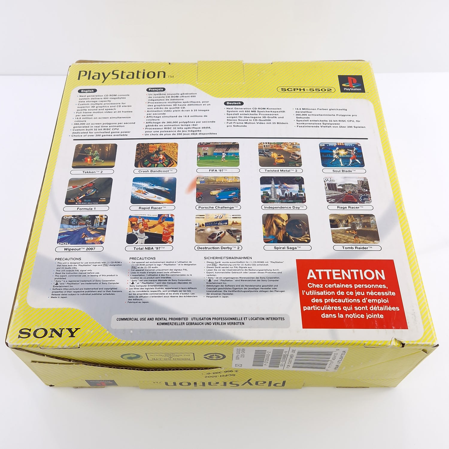 Playstation 1 Konsole mit DEMO 1 in OVP - PS1 PSX PAL Console