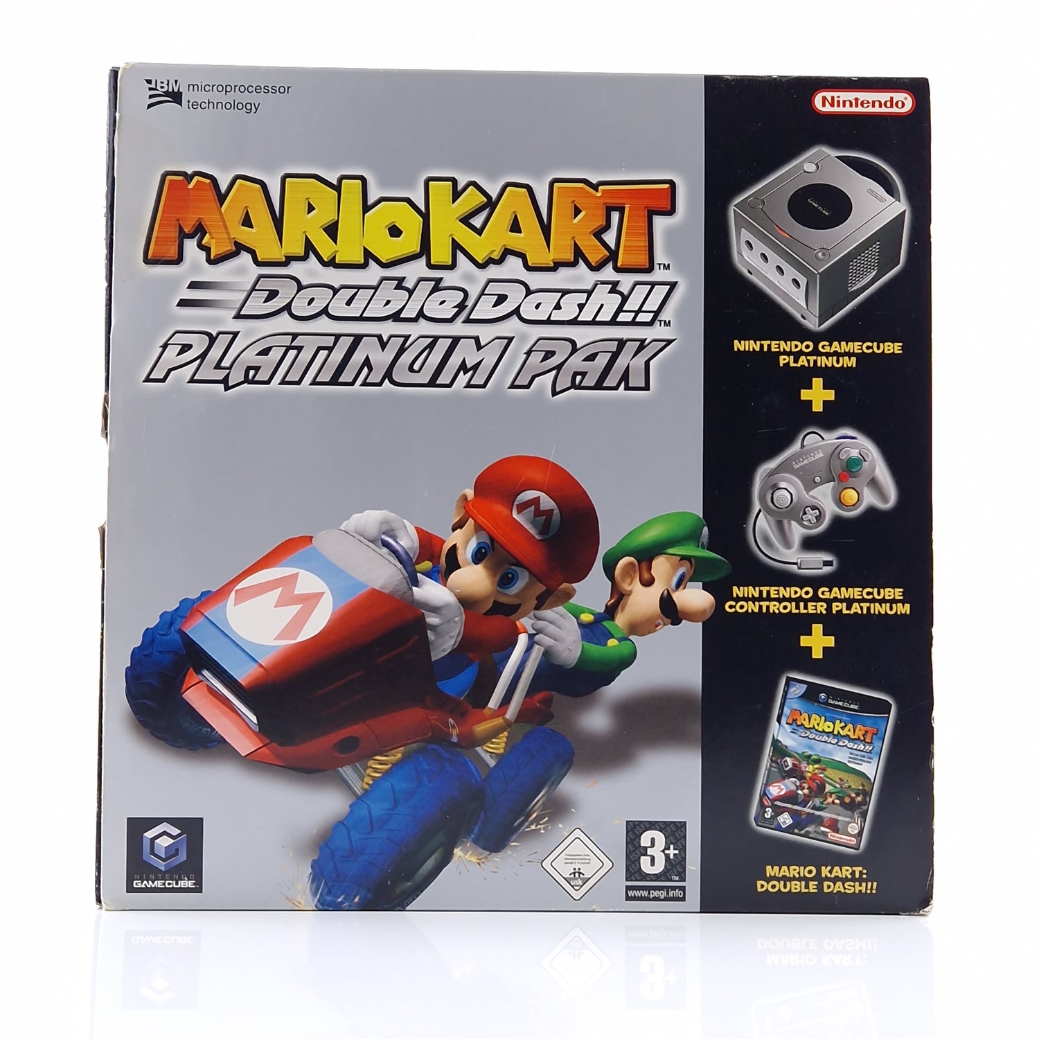 Nintendo Gamecube Konsole : Mario Kart Double Dash Platinum Pak - Console OVP