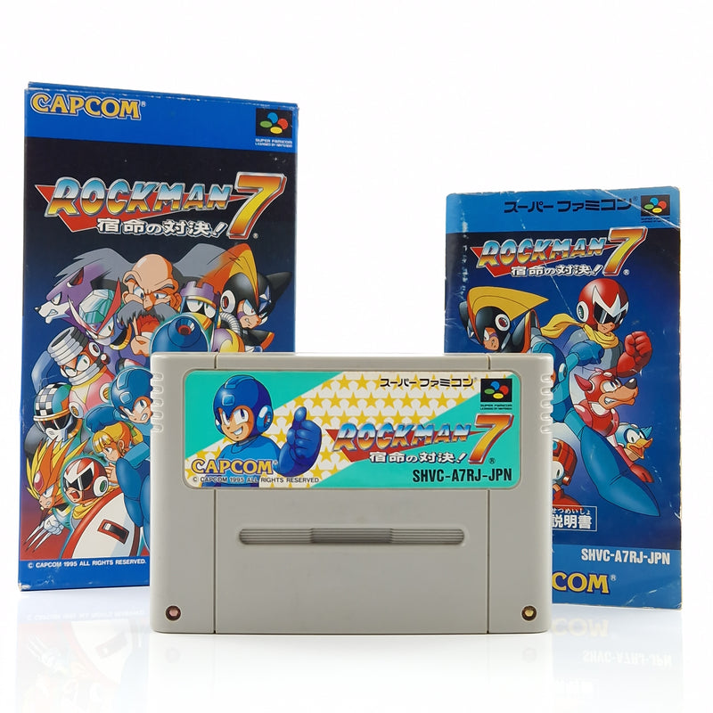 Super Famicom Spiel : Rockman 7 Mega Man - SNES Super Nintendo OVP JAPAN