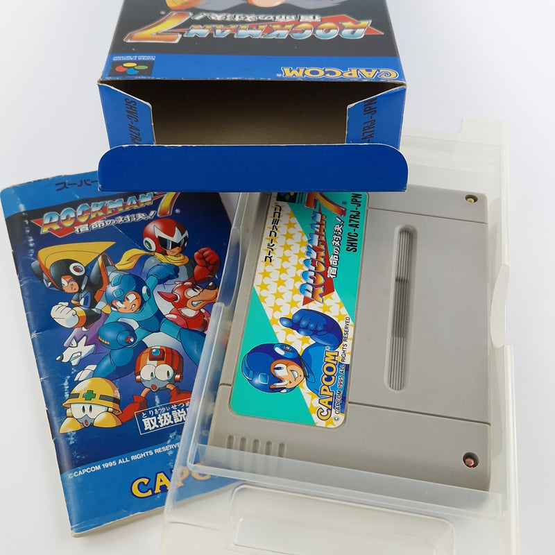 Super Famicom Spiel : Rockman 7 Mega Man - SNES Super Nintendo OVP JAPAN