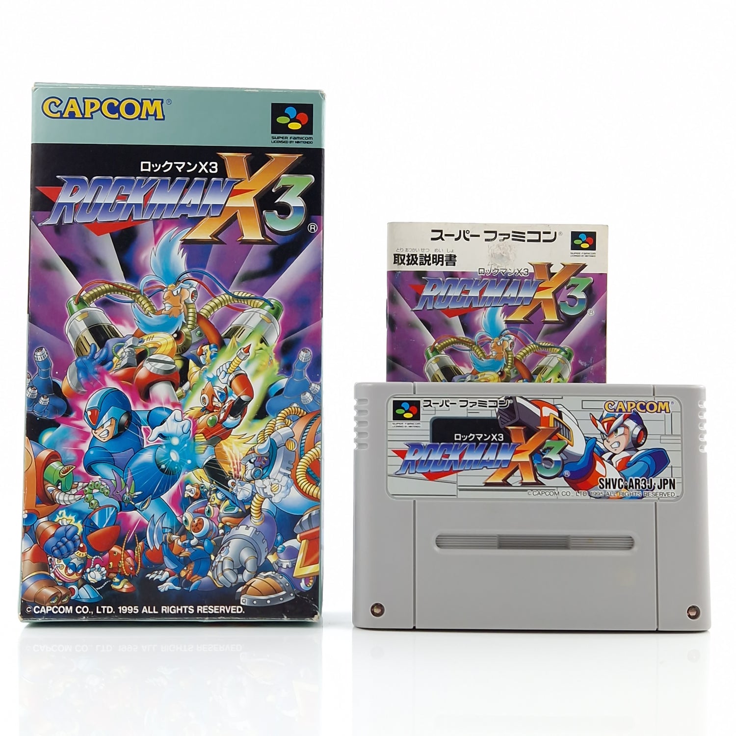 Super Famicom Spiel : Rockman X3 Mega Man - SNES Super Nintendo OVP JAPAN