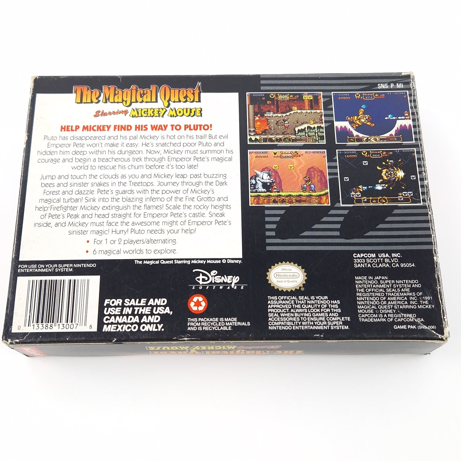 Super Nintendo Spiel : The Magical Quest starring Mickey Mouse NTSC USA SNES OVP