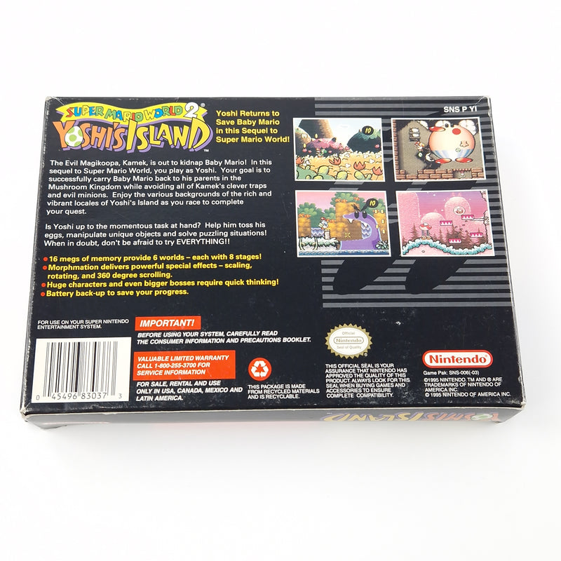 Super Nintendo Spiel : Super Mario World 2 Yoshis Island - SNES NTSC USA OVP