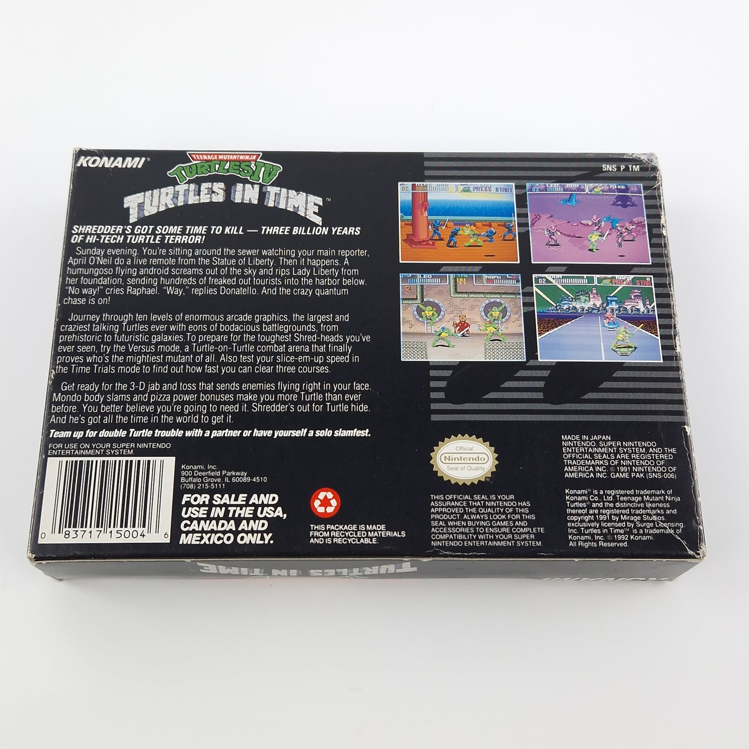 Super Nintendo Spiel : Ninja Turtles IV Turtles in Time - SNES NTSC USA OVP