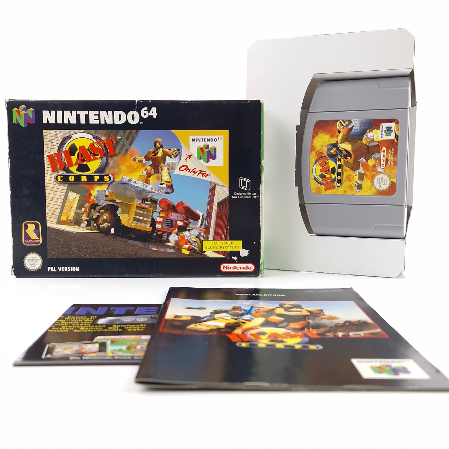 Nintendo 64 Spiel : Blast Corps - Modul Anleitung OVP cib / N64 PAL