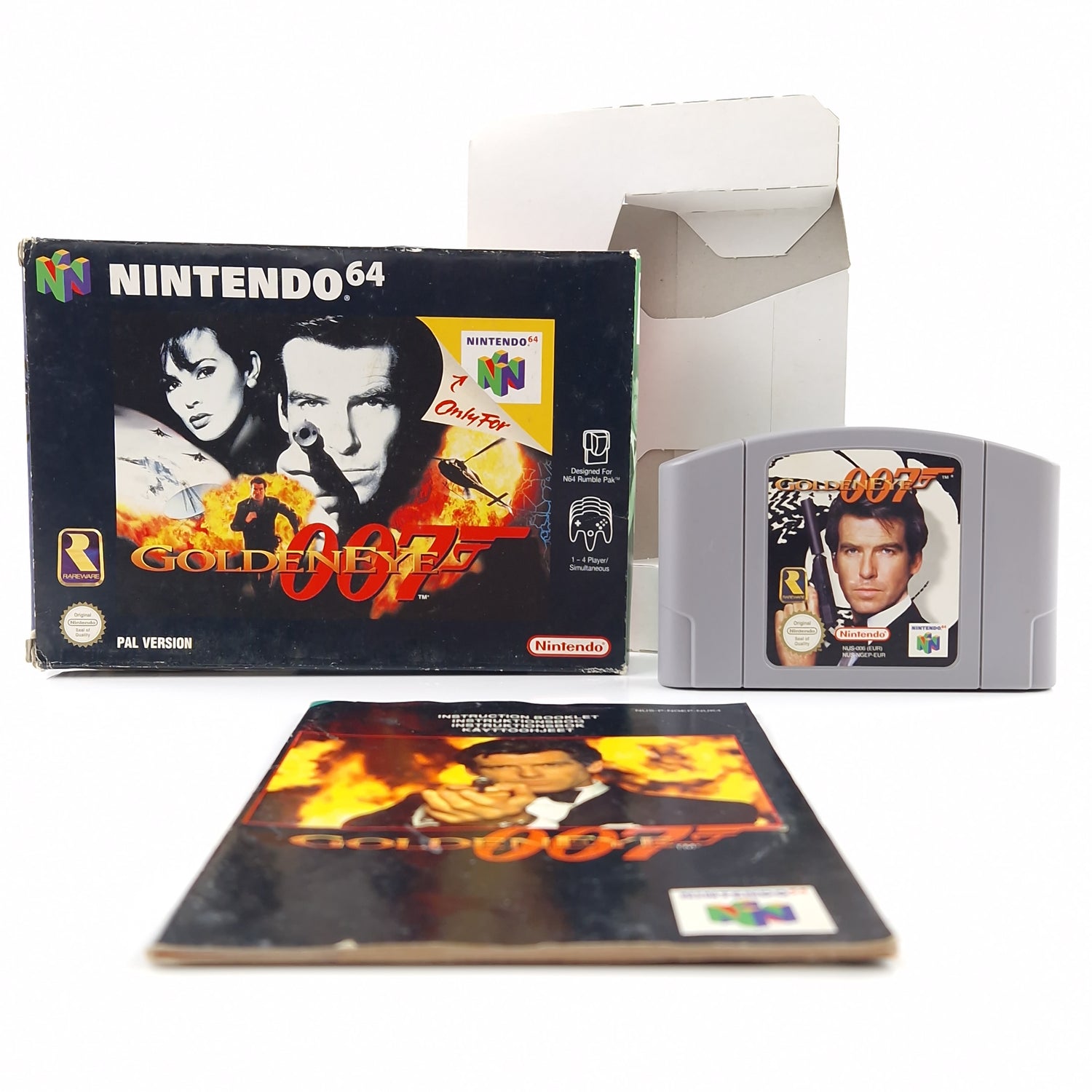 Nintendo 64 Spiel : Goldeneye 007 - Modul Anleitung OVP cib / N64 PAL Game UKV