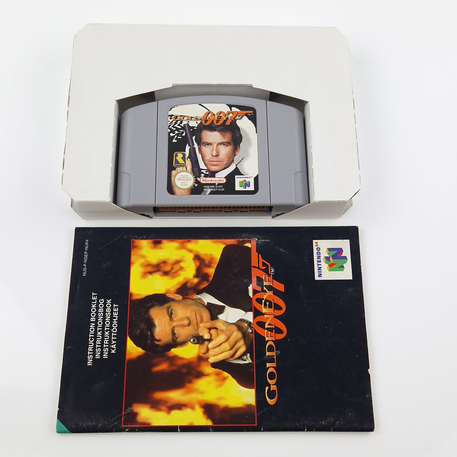 Nintendo 64 Spiel : Goldeneye 007 - Modul Anleitung OVP cib / N64 PAL Game UKV