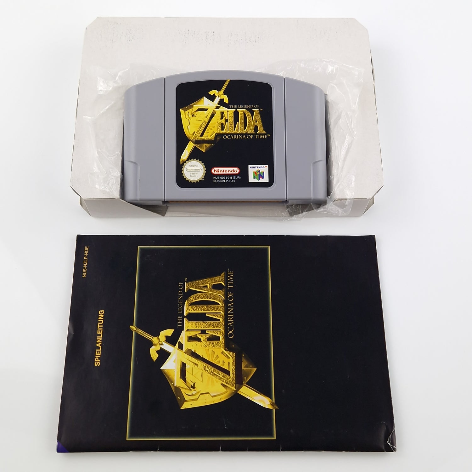 Nintendo 64 Spiel : The Legend of Zelda Ocarina of Time - N64 OVP PAL NOE Game