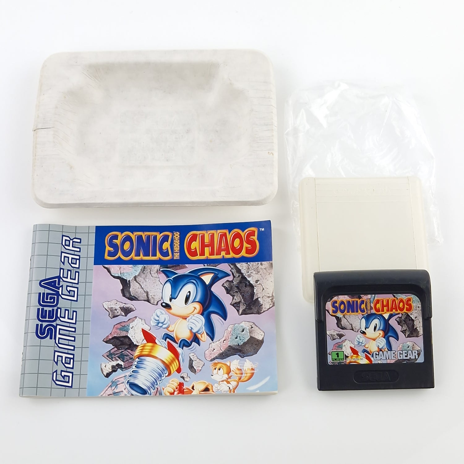 Sega Game Gear Spiel : Sonic The Hedgehog Chaos - Modul Anleitung OVP Box PAL