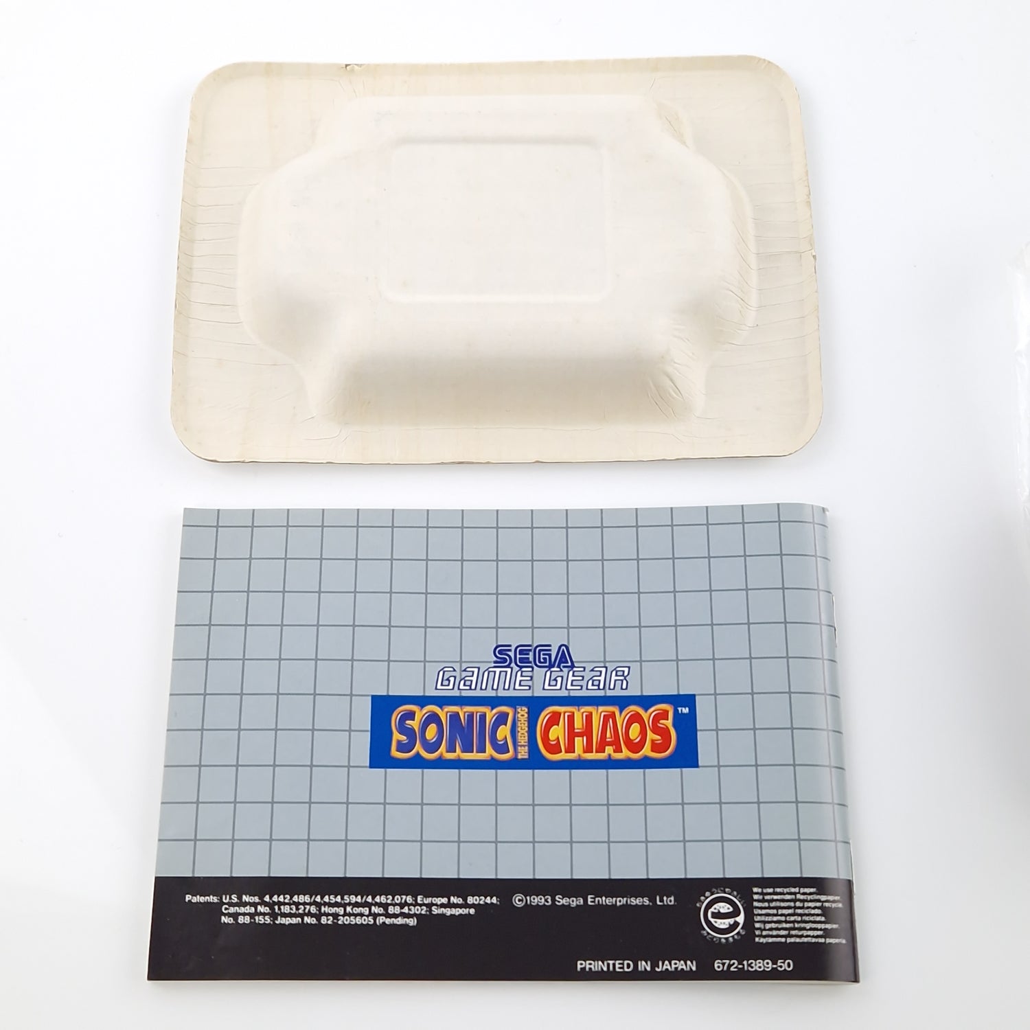 Sega Game Gear Spiel : Sonic The Hedgehog Chaos - Modul Anleitung OVP Box PAL